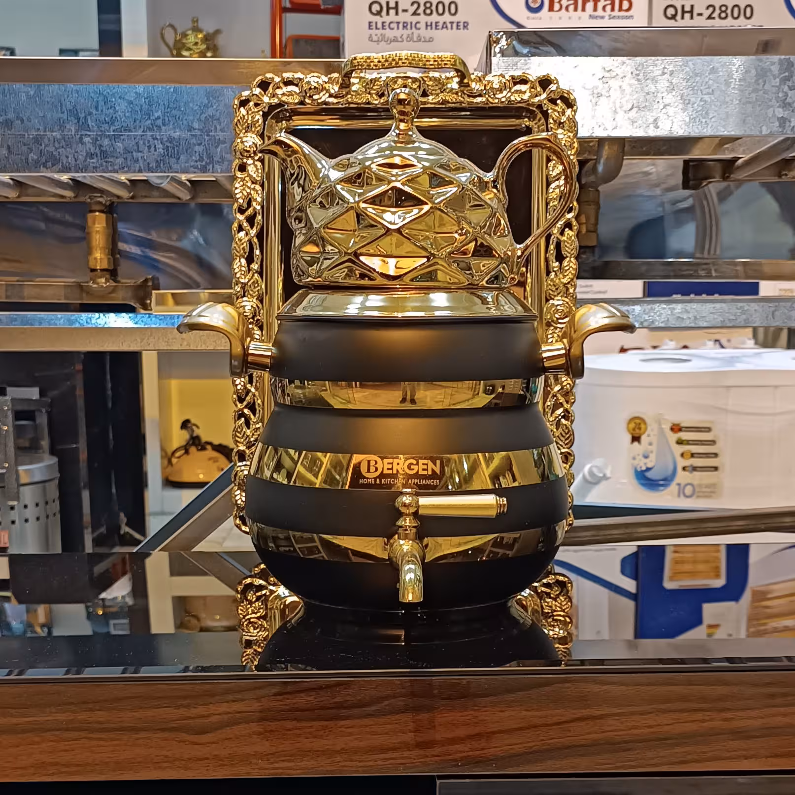 کتری و قوری برنجی