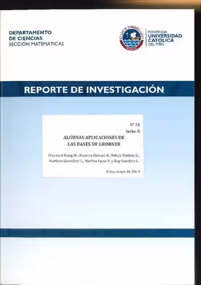 خرید و دانلود نسخه کامل کتاب Algunas aplicaciones de las bases de Gröbner