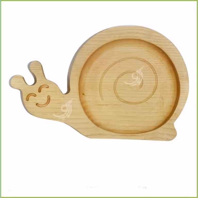 ظرف کودک چوبی حلزون کد 101428