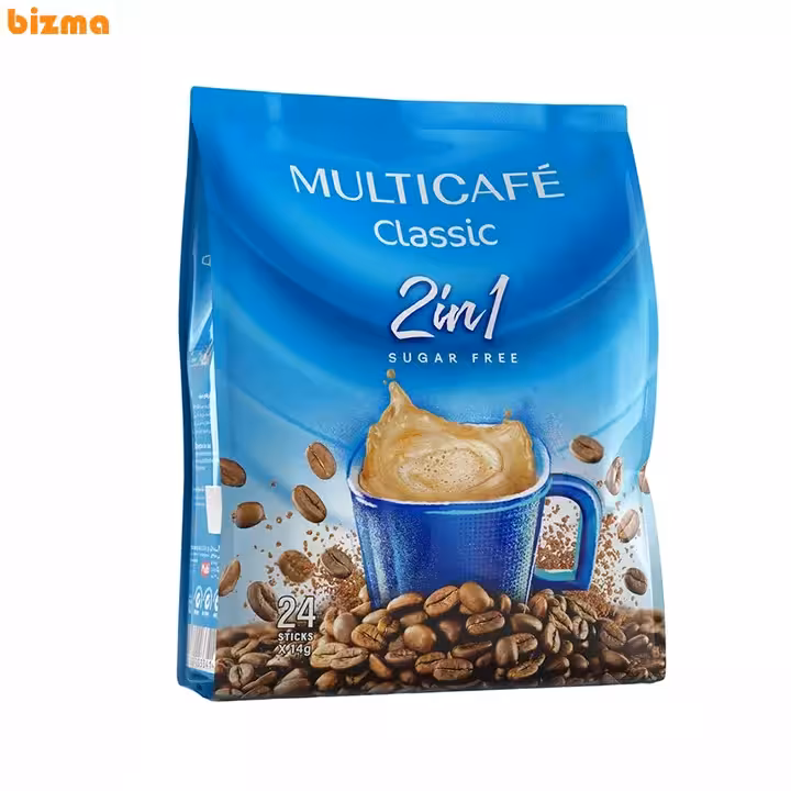 کافی میکس کلاسیک بدون شکر 2 در 1 مولتی کافه – 24 عددی
