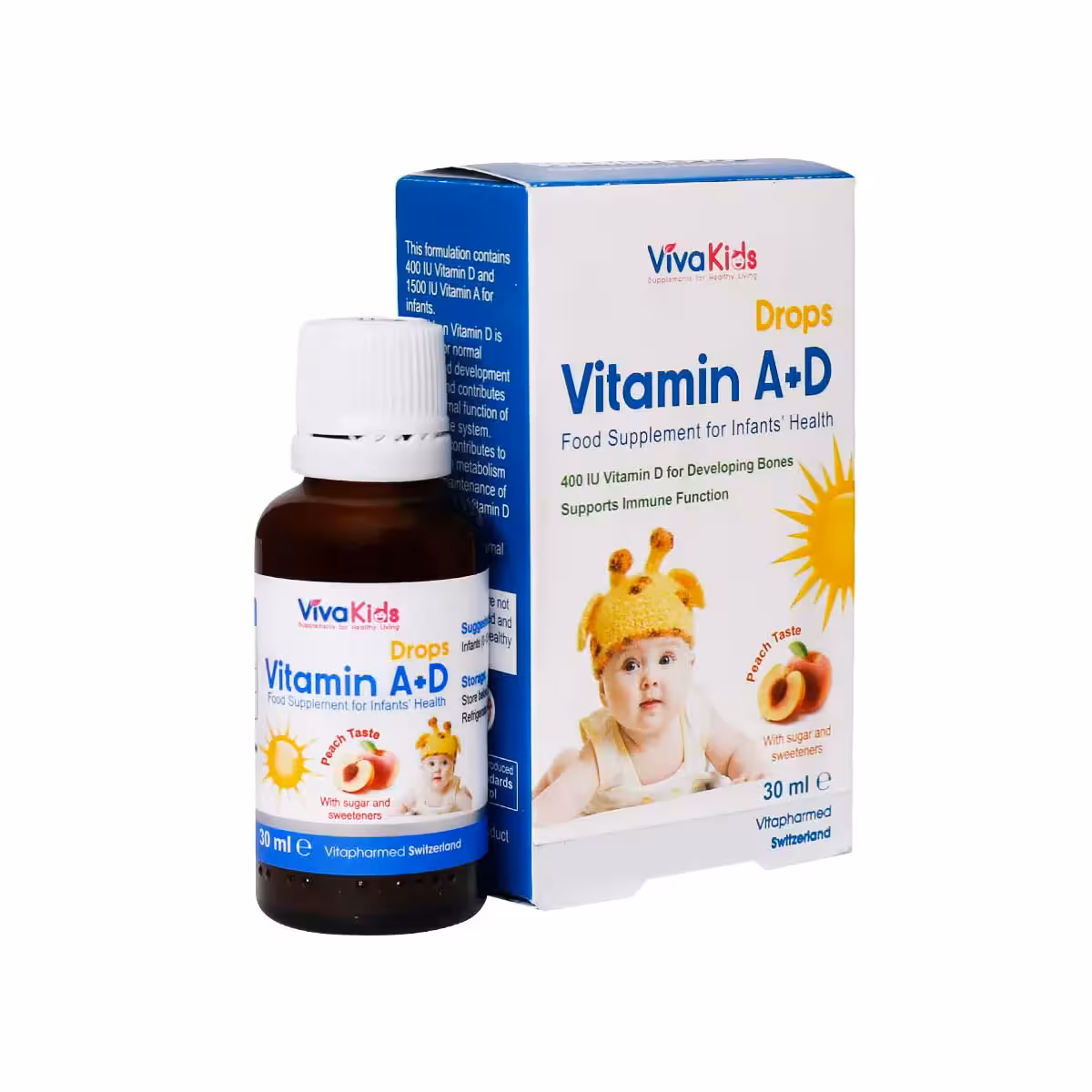 قطره ویتامین آ د ویواکیدز 30 میلی لیتر