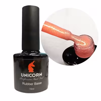 رابر بیس ناخن یونیکورن UNICORN کد 11
