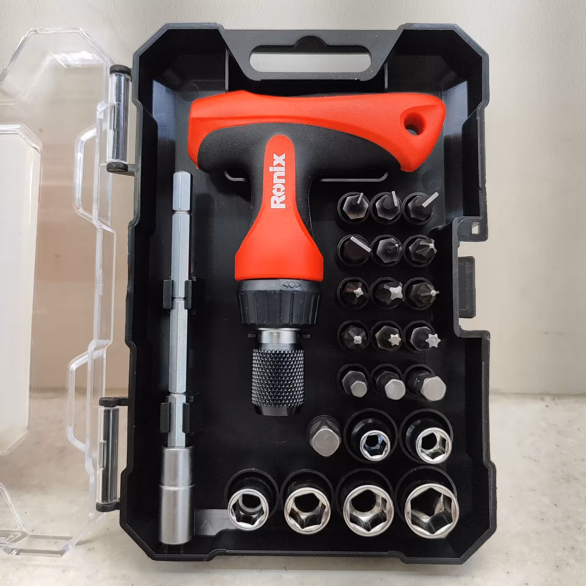 مجموعه 24 عددی پیچ گوشتی جغجغه ای و سری بکس رونیکس مدل Ronix RH-2715 رونیکس rh-2715