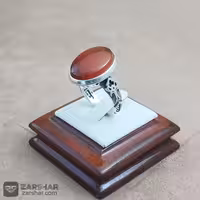 انگشتر عقیق یمنی با رکاب ماشینی