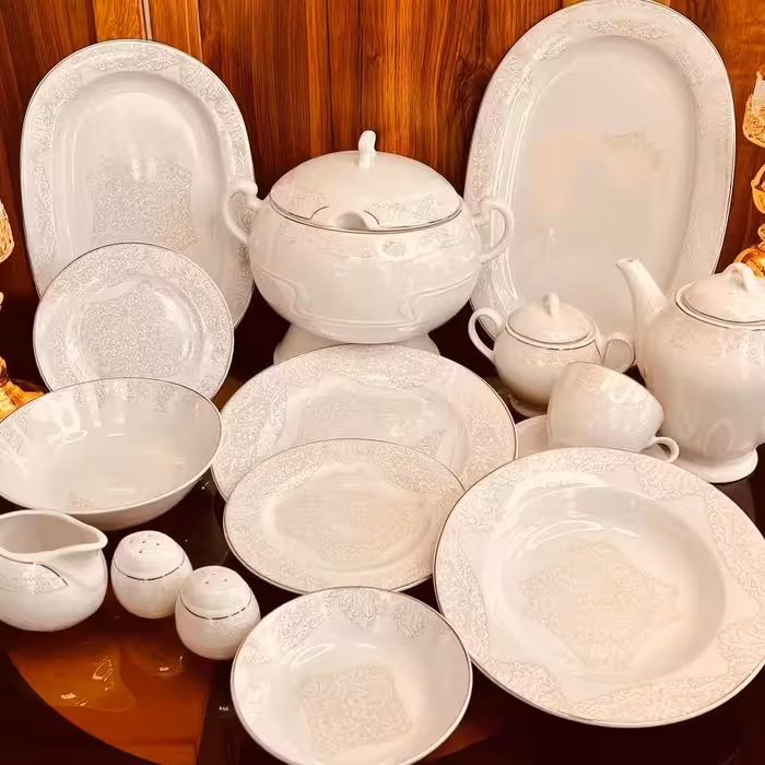 سرویس چینی 12نفره 90پارچه مقصود اقتصادی بصرفه هزینه ارسال رایگان