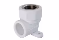 زانو بوشن فلزی دیواری سفید 1/2*20 آذین کد 20108