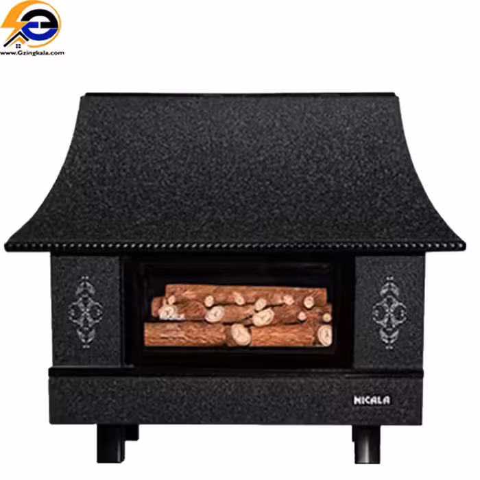 بخاری گازی شومینه ای نیک کالا 25000 مدل ثمین mc25