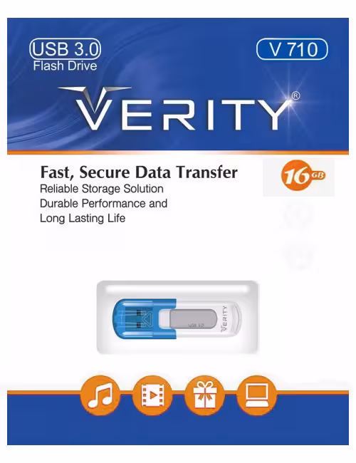 فلش مموری وریتی مدل V710 USB3 ظرفیت 16 گیگابایت