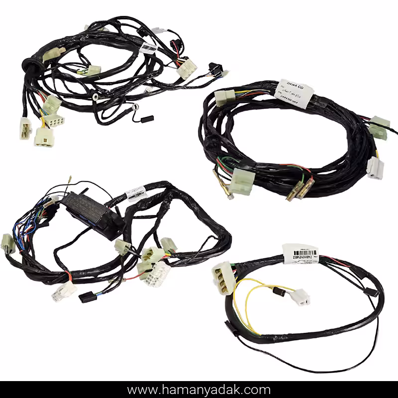 مجموعه کامل دسته سیم موتور نیسان کاربراتور برند دناکو