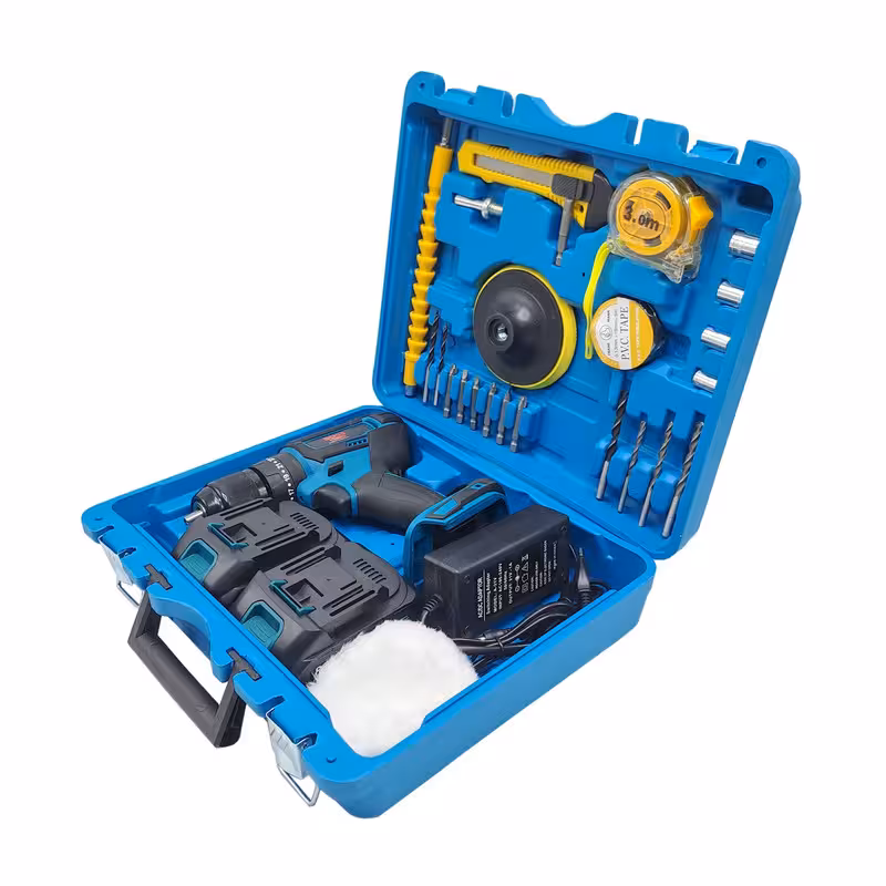 مجموعه 28 عددی دریل پیچ گوشتی چکشی شارژی صنعتی باس کد 001 | کالا مکس