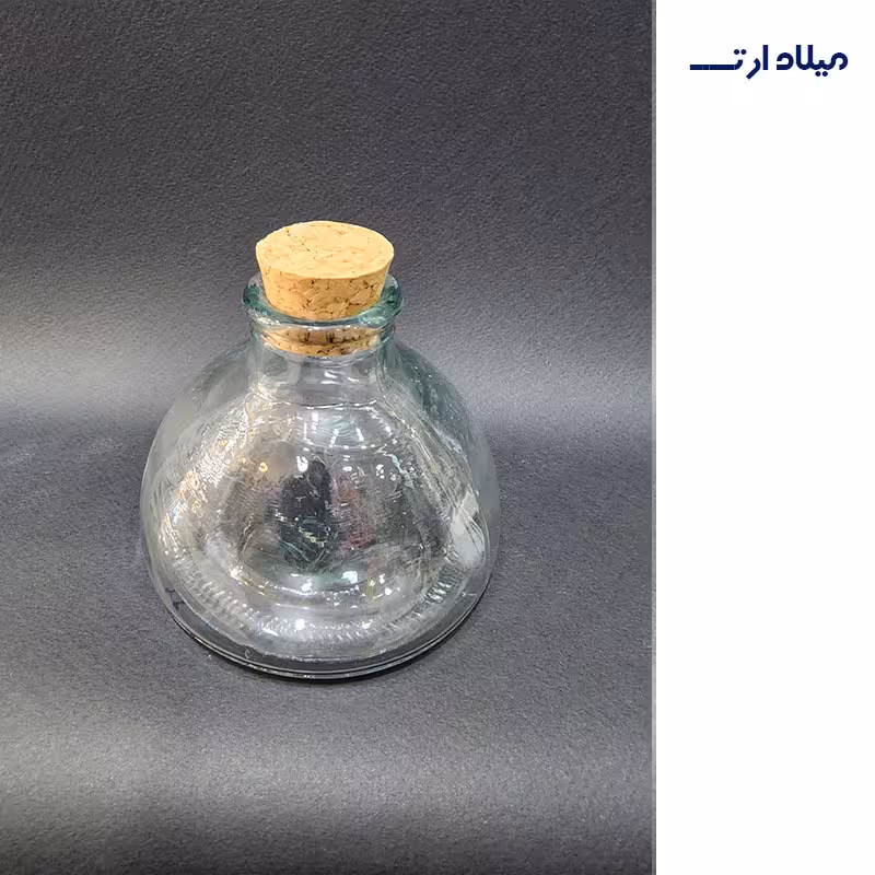 ظرف خمره ای درب چوبی قطر7ارتفاع10