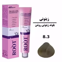 رنگ موی بلوند زیتونی روشن روت ROOT سری زیتونی شماره 8.3 حجم 120 میلی لیتر