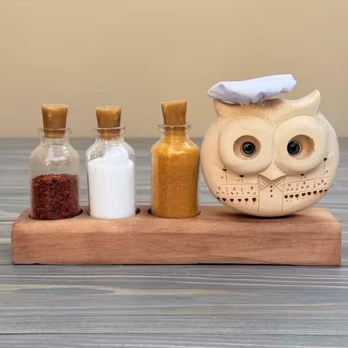 جا ادویه ای جغد طرح چهار