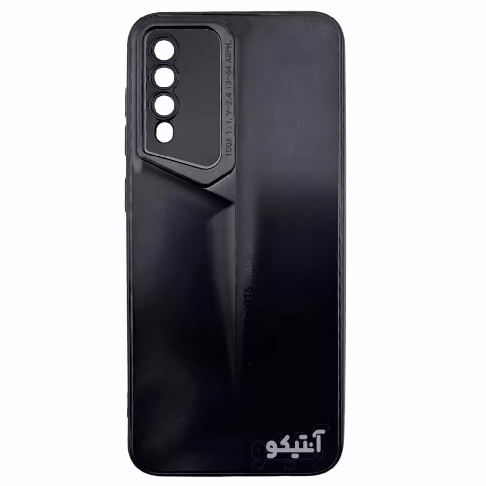 قاب Samsung A30s / A50 مدل ژله ای Porsche Design متالیک محافظ لنزدار-رنگ مشکی