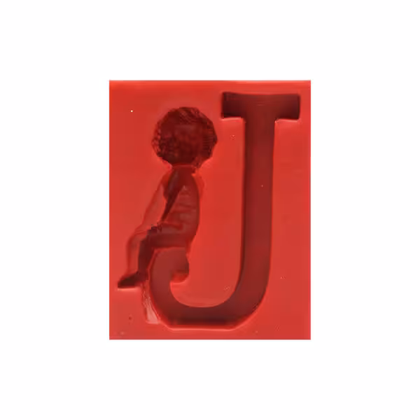 ملد حروف J فرشته دار