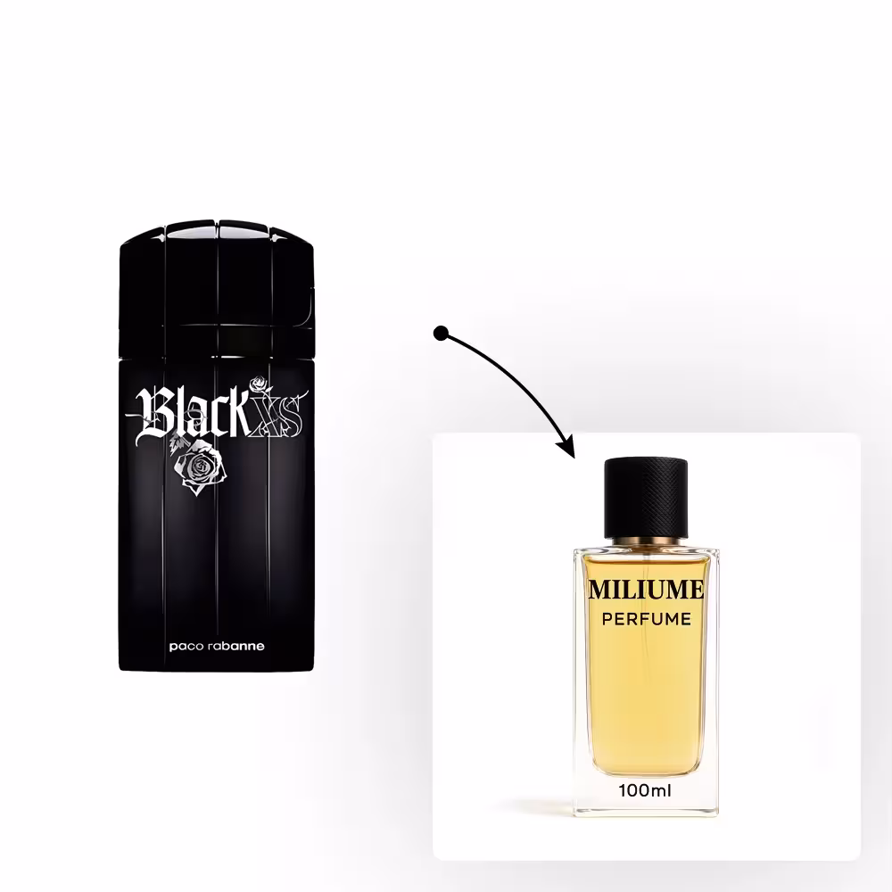 اسانس عطر Paco Rabanne Black XS برند RenneTouch - کد 1406 - پاکو رابان بلک ایکس اس 100ML - میلیوم پرفیوم