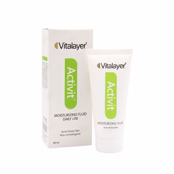 فلوئید مرطوب کننده پوست چرب Activit ویتالیر | 40ml