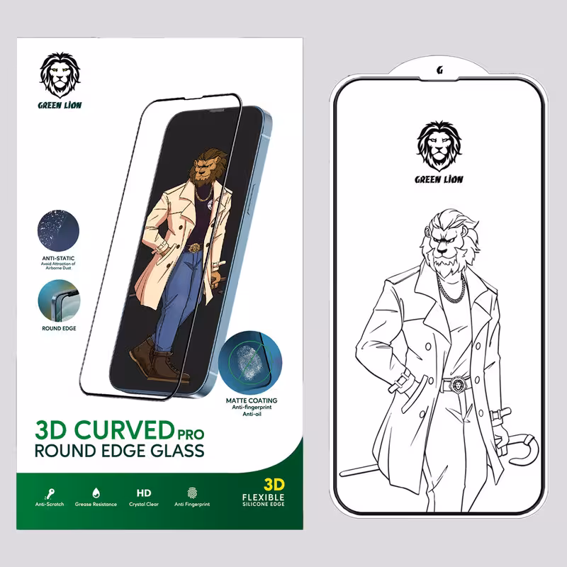 محافظ صفحه نمایش گرین مدل Curved-Pro مناسب برای گوشی موبایل اپل iPhone 13 Pro Max | کالا برتری