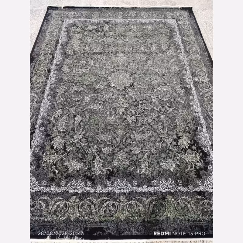 فرش ماشینی 9متری جدید نقشه زیبای فرشته لاکی