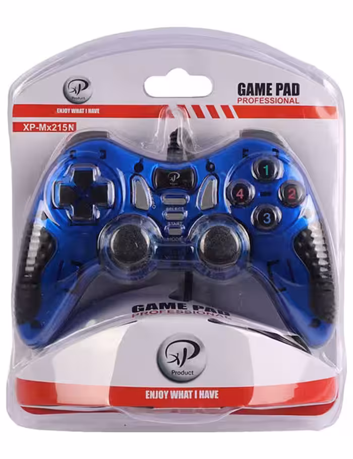 دسته بازی سیمی شوک‌دار Product مدل XP-MX215N آبی