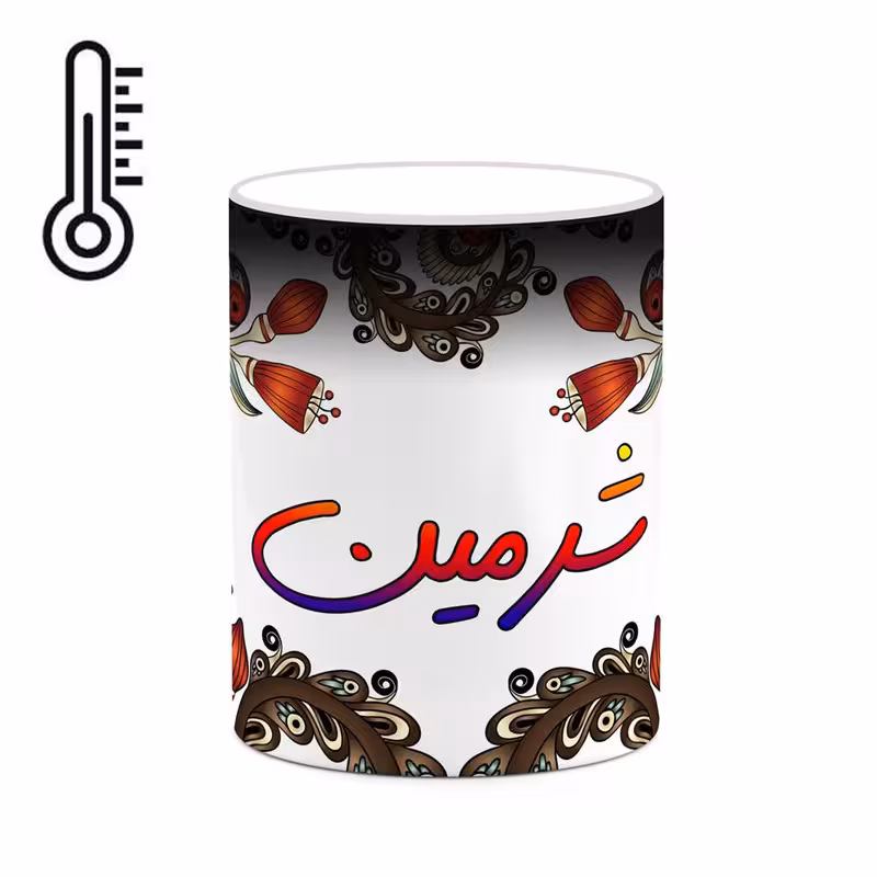 ماگ حرارتی   اسم شرمین  سنتی گل و بته کد mgh45828
