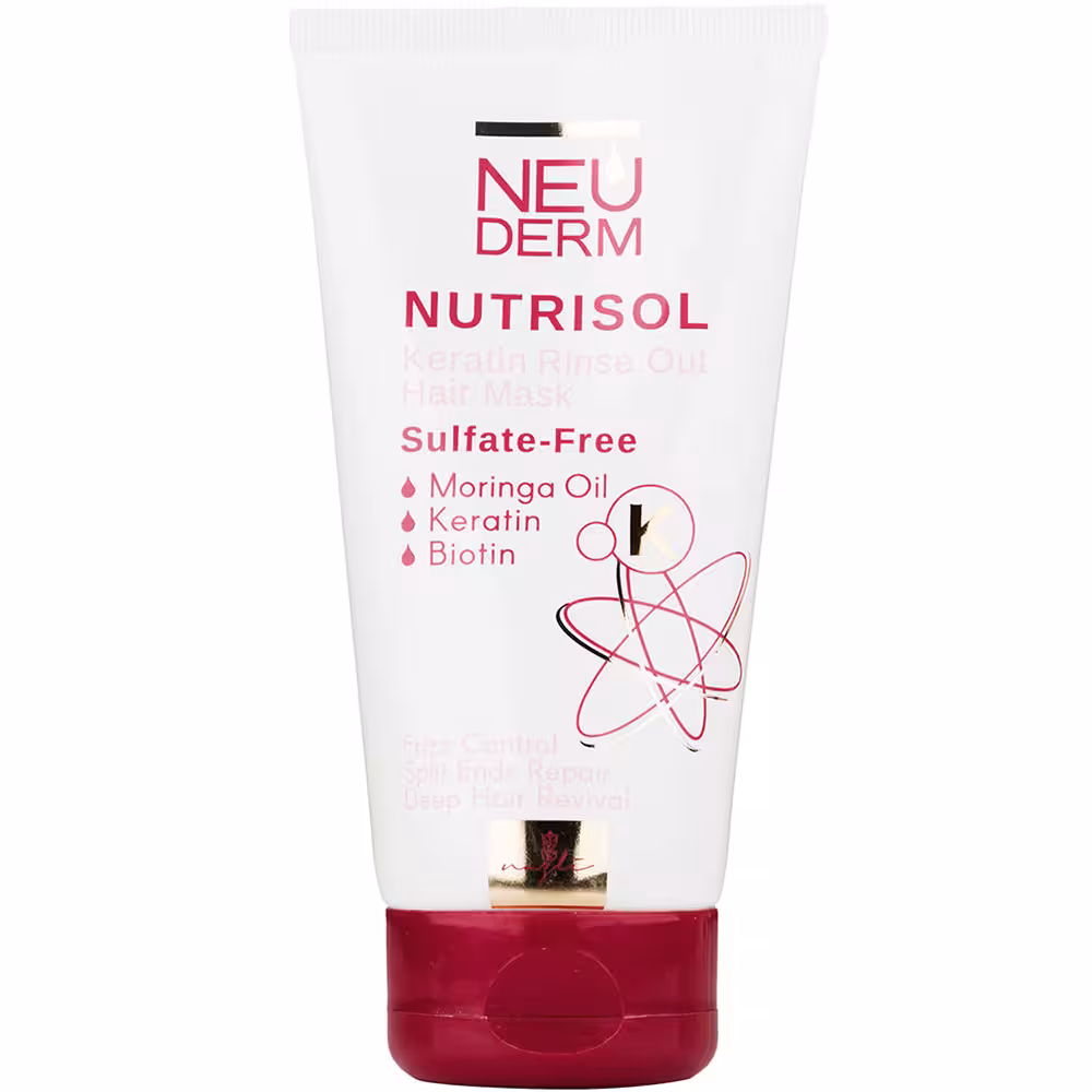 ماسک مو با آبکشی فاقد سولفات کراتینه نئودرم مدل نوتریسل حجم 150 میلی لیتر