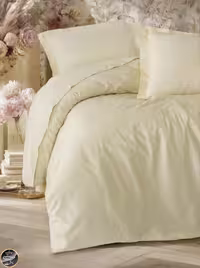 ست کاور لحاف ساتن یک نفره Elegant (سه تکه - بژ)