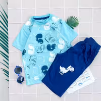 ست اسپورت بچگانه جنس نخ پنبه مناسب حدود سنی 2 تا 10 سال کیفیت تضمینی خنک و بدون آبرفت 