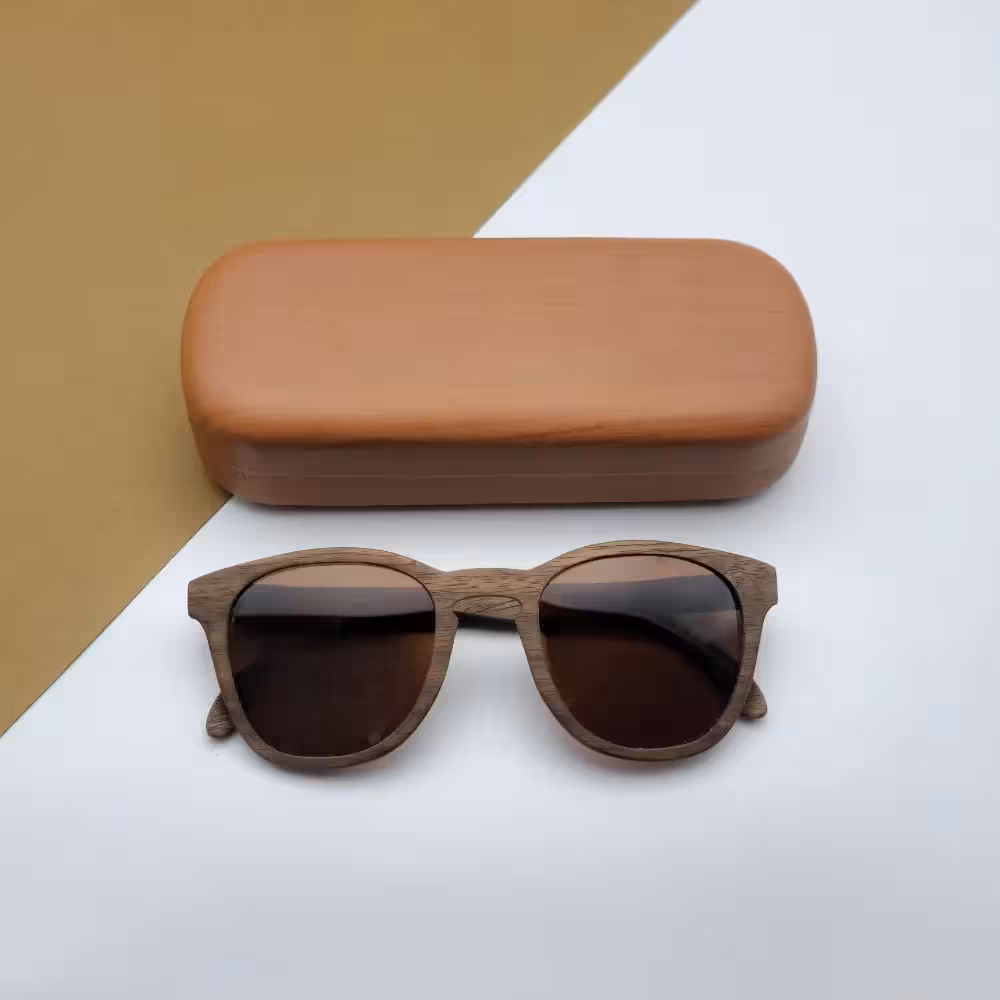 عینک چوبی دست‌ساز میدو مدل O016