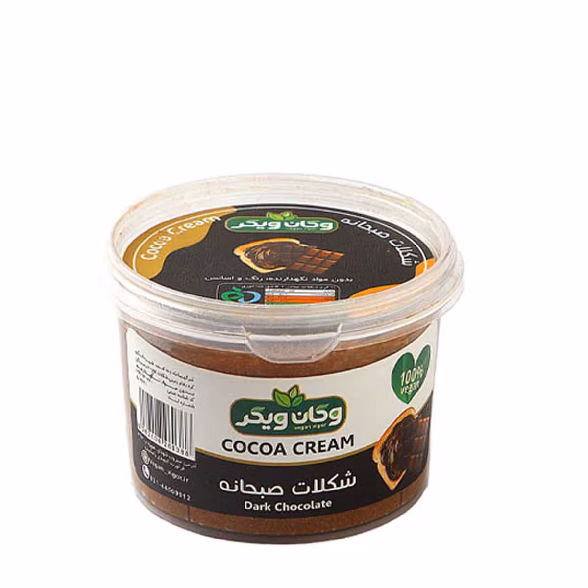 شکلات صبحانه دارک کنجدی 300گرم وگان ویگرVegan Vigor dark chocolate sesame breakfast 300gr