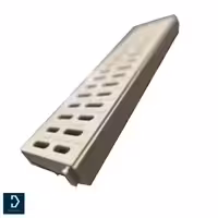 گریتینگ پلیمری عرض 50 * 12.5 سفید