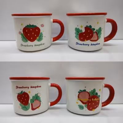 ماگ سرامیکی توت فرنگی