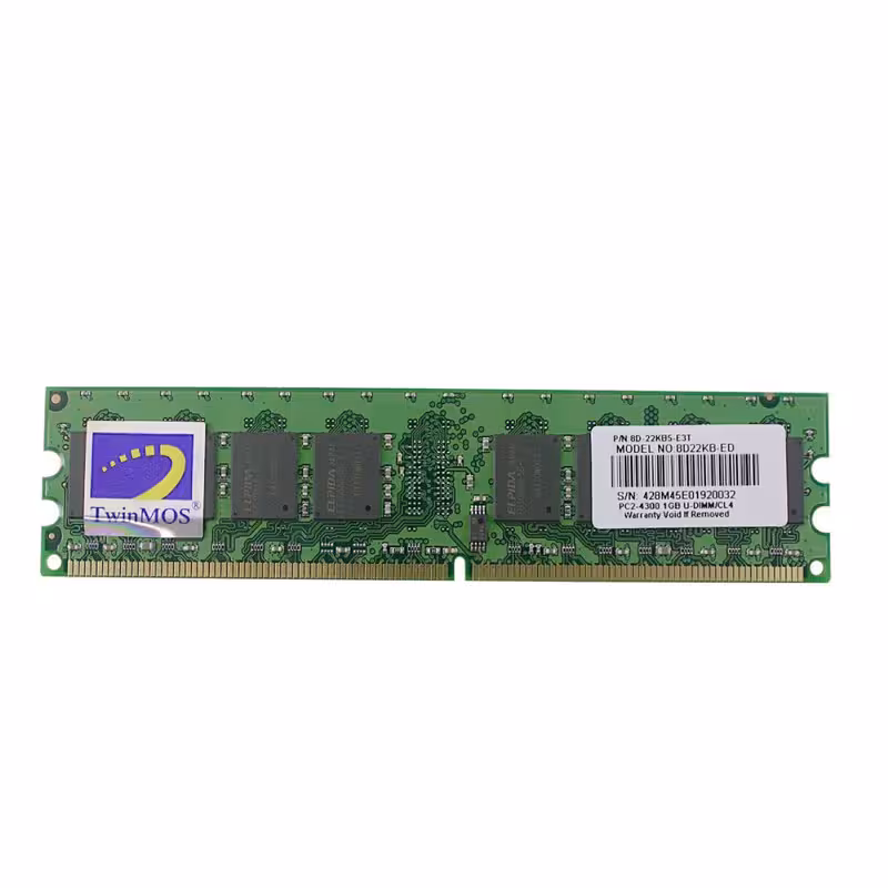 رم کامپیوتر DDR2 تک کاناله 800 مگاهرتز CL5 توین موس مدل Mainstream ظرفیت 1گیگابایت