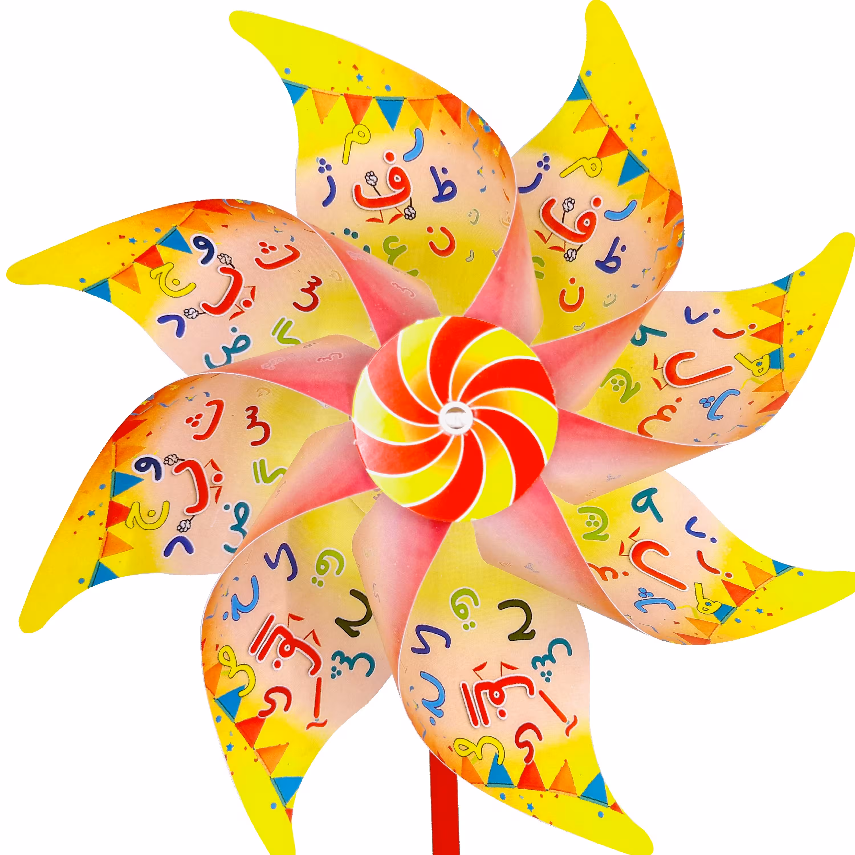 فرفره گلاسه طرح الفبا(10عددی)