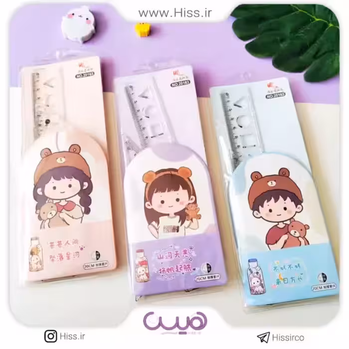 ست خط کش و گونیا کایلی – مجموعه 4 عددی (مدل رندوم)