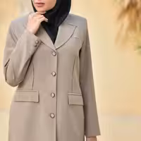 مانتو اداری زنانه کرپ بزیاق ترک بدون چروک درجه یک دیپلمات مدل آستردارروژان