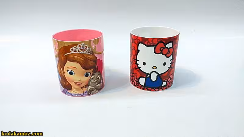 لیوان دسته دار طرح دار کودک
