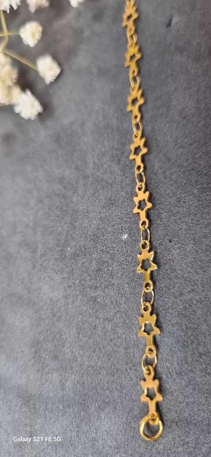 دستبند استیل ستاره