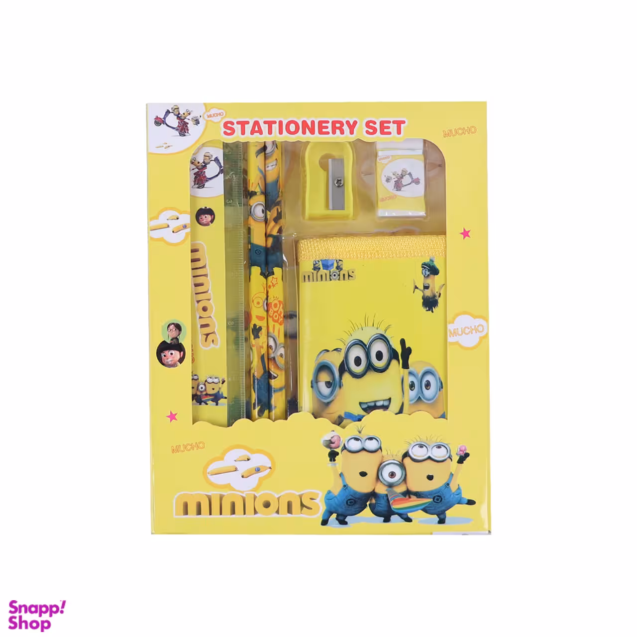 ست لوازم تحریر مینیون مجموعه 6 عددی کد 1341