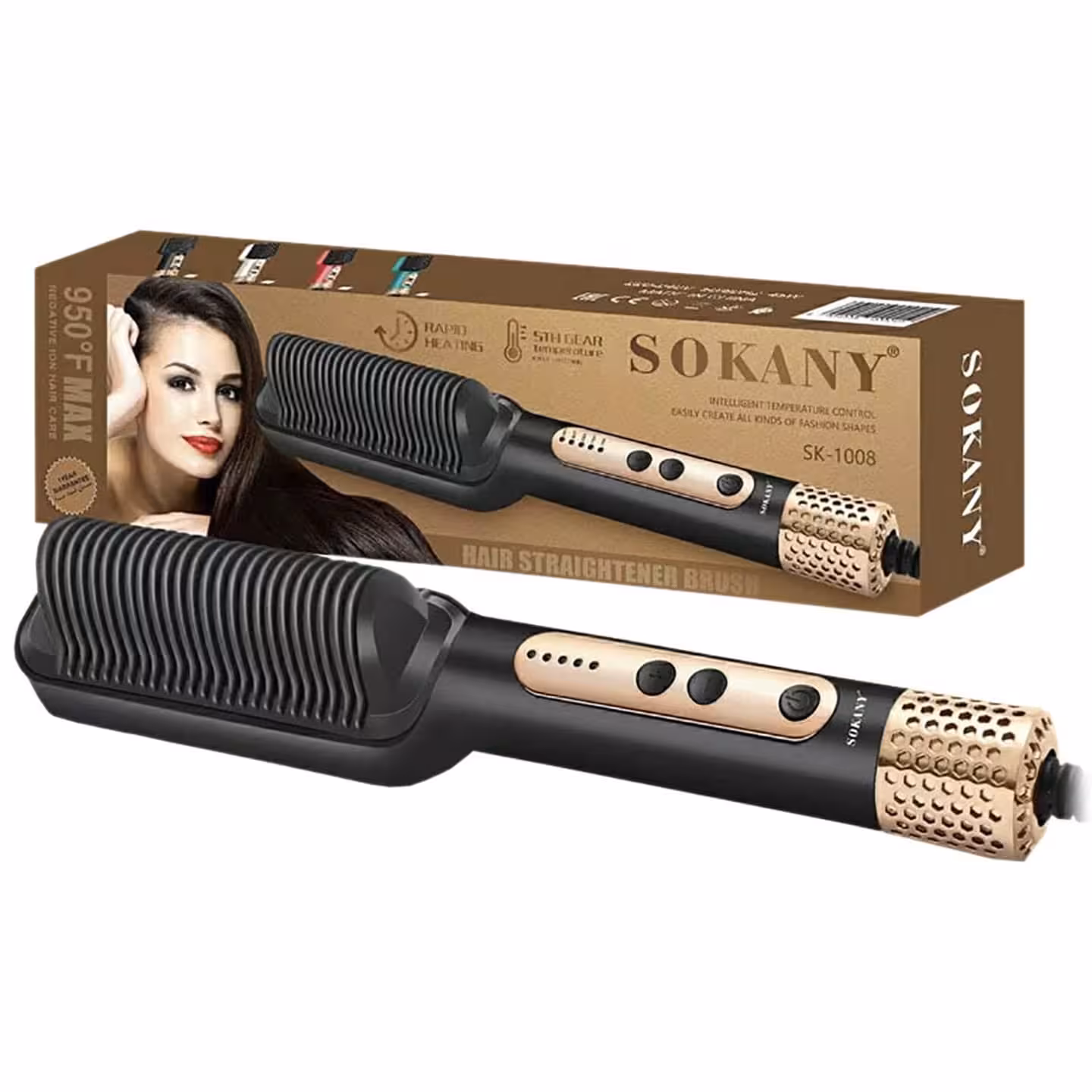 برس حرارتی مو سوکانی مدل SK-1008 اورجینال