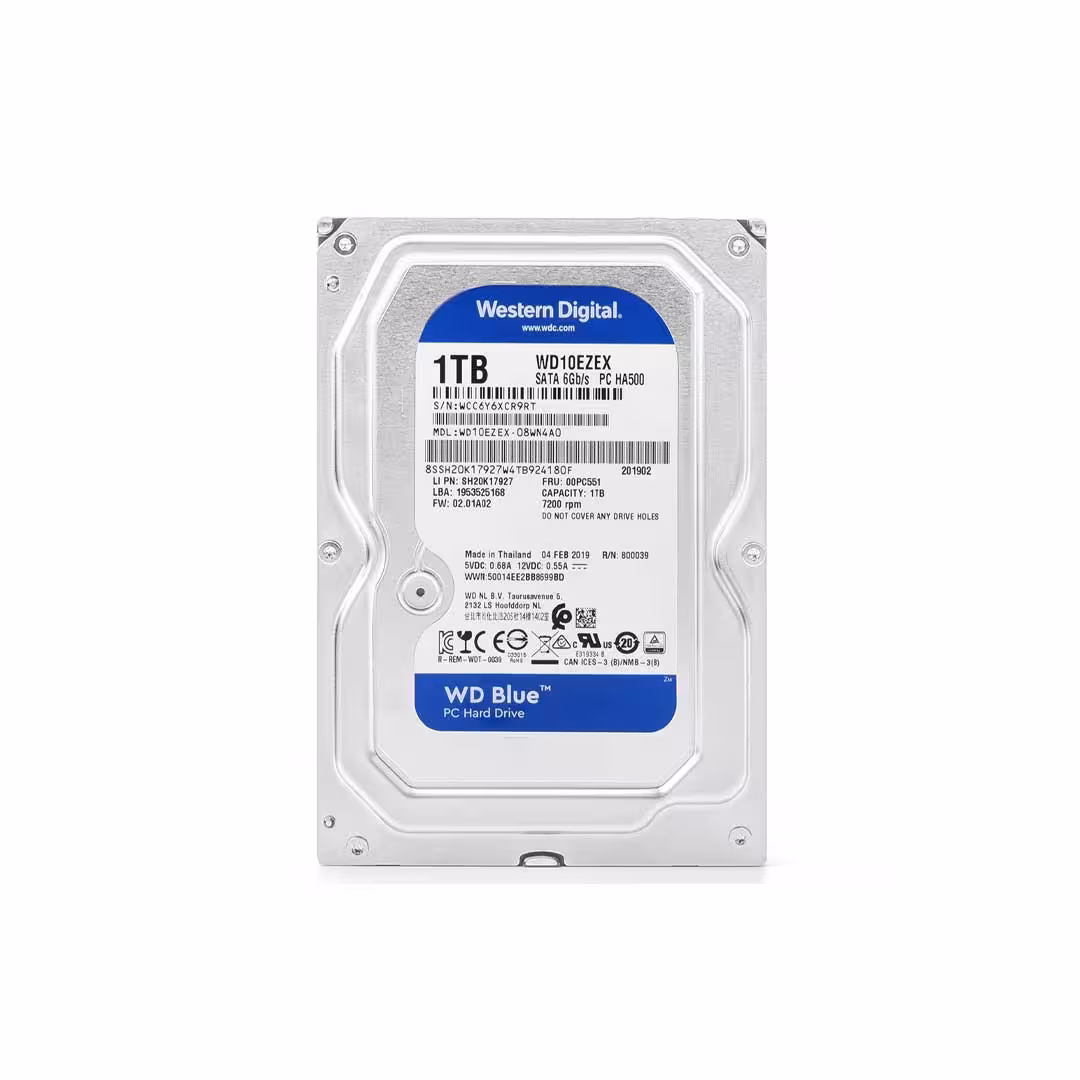 هارد اینترنال وسترن دیجیتال آبی Blue ظرفیت 1 ترابایت