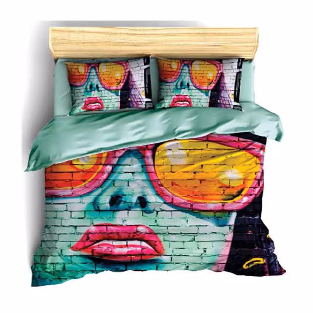 سرویس روتختی یک نفره کارینا مدل سه بعدی 6 تکه کد 1066