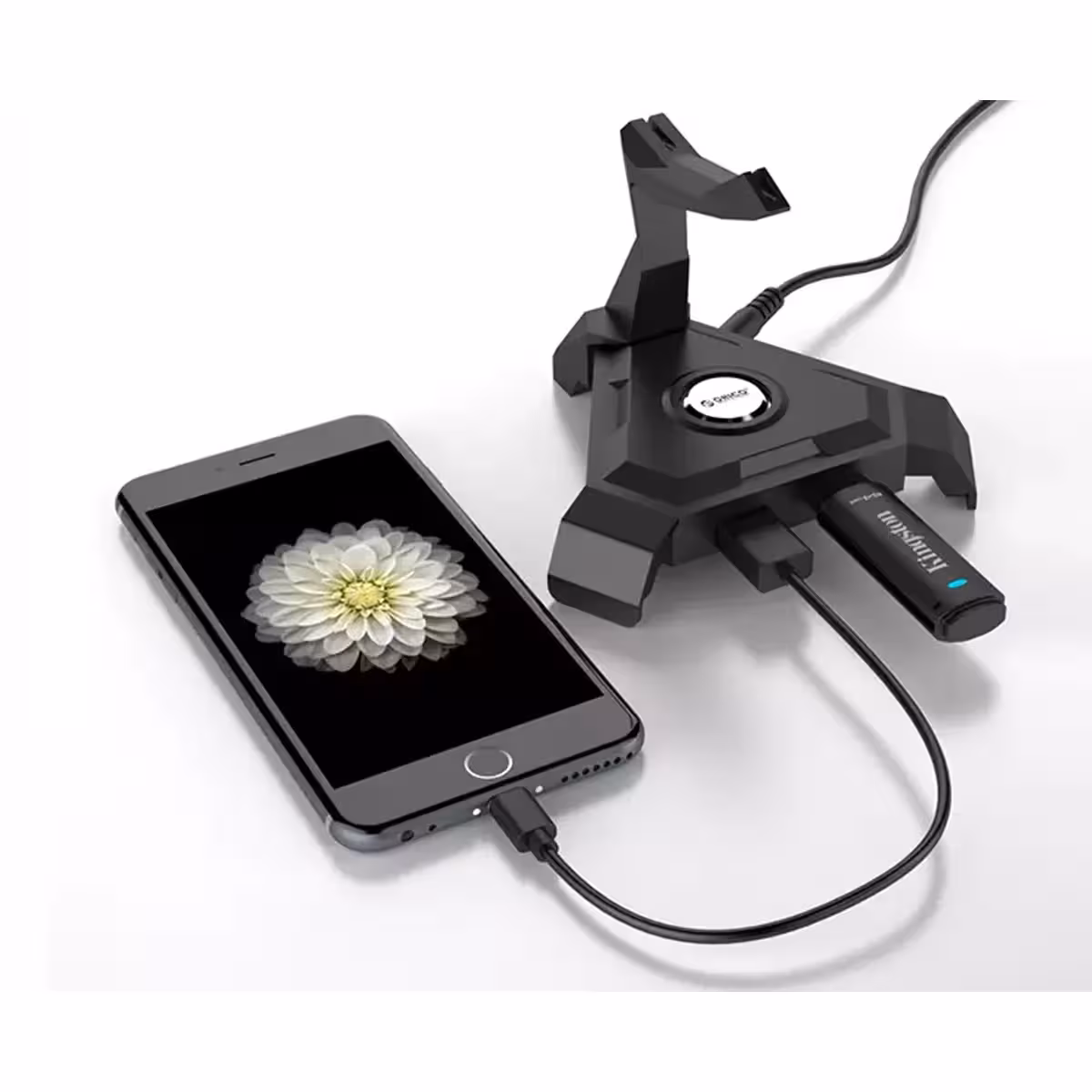 هاب یو اس بی 4 پورت قابل حمل اوریکو ORICO-LH4-U2 4 Port USB 2.0 Cable Management HUB