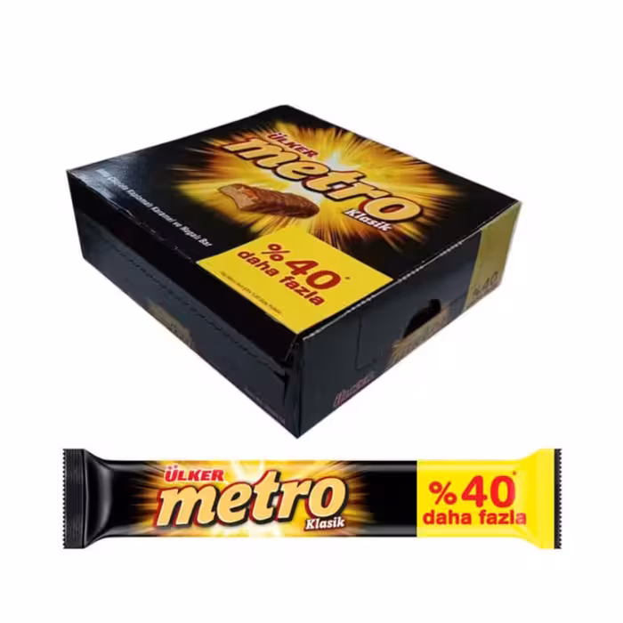 شکلات مترو اولکر بسته 18 عددی  metro