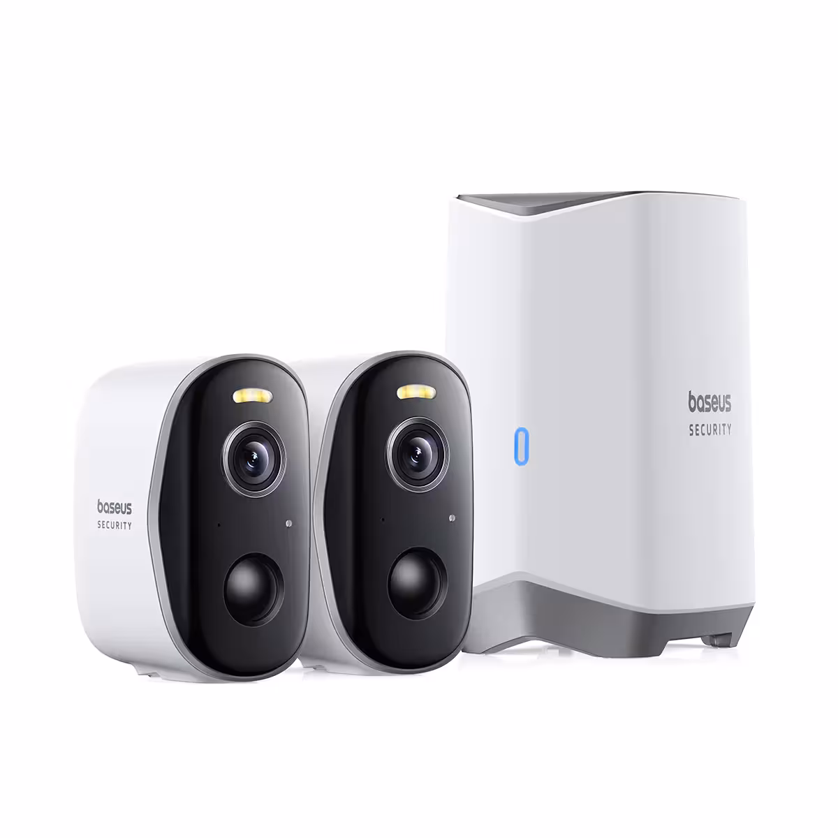 دوربین نظارتی فضای باز بیسوس Baseus Security N1 Plus 2K (پک دو عددی) با باتری 7 ماهه