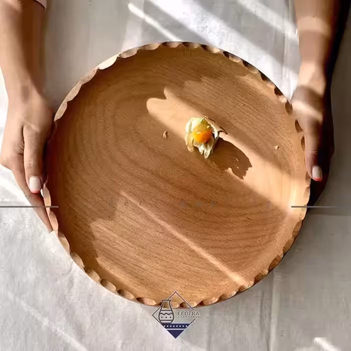 ظرف چوب راش یک تکه آب گریز کنگره دار