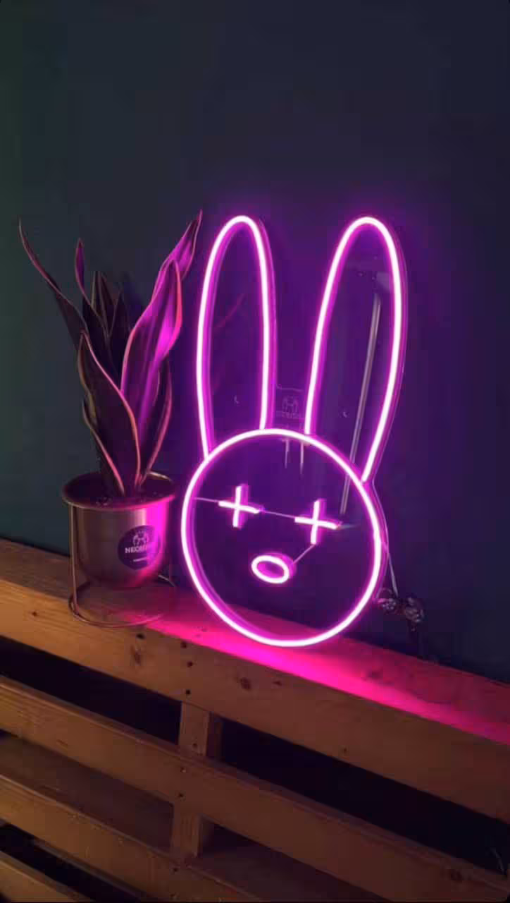 چراغ نئونی خرگوش LED Neon