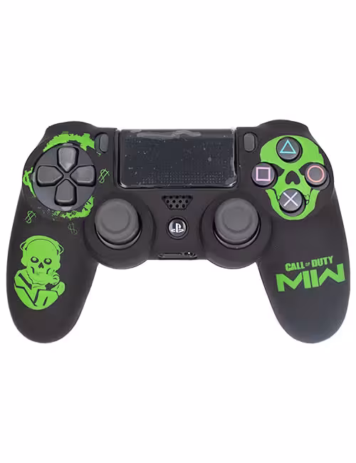 روکش محافظ دسته PS4 لیزری مشکی سبز طرح کال آف دیوتی ام دبلیو کد C