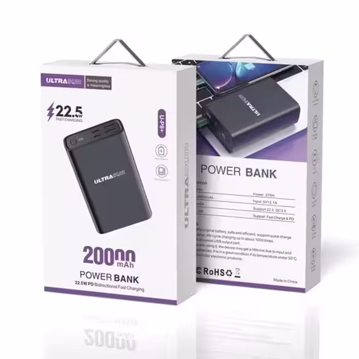 پاوربانک 22.5 وات اولتراسور مدل P8  ظرفیت 20000میلی آمپر