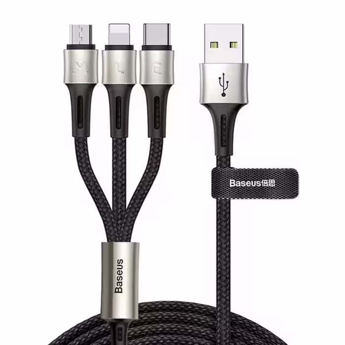 Baseus Caring 3 in 1 Cable and Data Faction – CAMLT-GH01